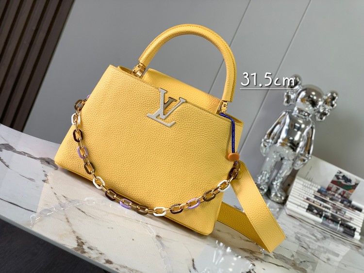 루이비통 카퓌신 토트백 옐로우 M21798, M21634, M21652