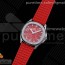 PP공장 아쿠아넛 레드다이얼 러버 35.6MM Aquanaut 5067A SS PPF 1:1 Best Edition Red Textured Dial on Red Rubber Strap AE23