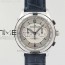 예거르쿨트르 마스터 크로노그래프 스틸 화이트다이얼 블루핸즈 가죽스트랩 MASTER CHRONOGRAPH SS 1538530 WHITE DIAL BLUE HAND ON BLUE LEATHER STRAP A7750