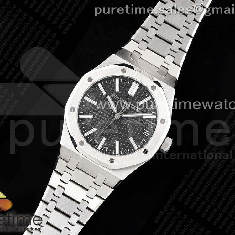 APS공장 오데마피게 로얄오크 15510 50주년기념판 블랙다이얼 브레이슬릿 Royal Oak 41mm 15510 "50th Anniversary" SS APSF 1:1 Best Edition Black Dial on SS Bracelet SA4302 Super Clone