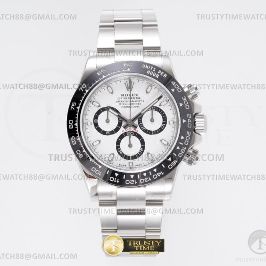 KING공장 롤렉스 세라믹 데이토나 화이트다이얼 브레이슬릿 Daytona 116500 SS/SS White/Stk KING A4130