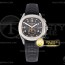 OM공장 아쿠아넛 크로노 블랙다이얼 러버 Aquanaut Chronograph 5968A Blk SS/RU Black OMF A7750