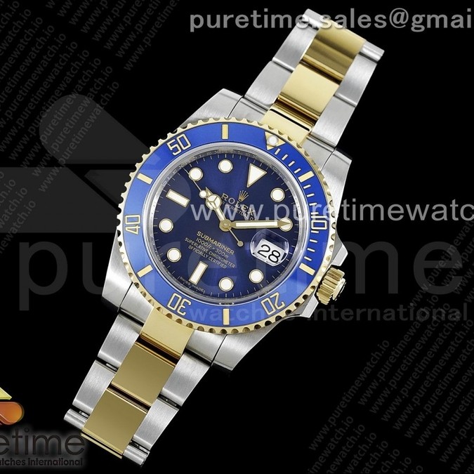 GM공장 롤렉스 서브마리너 청콤 3135 Submariner 116613 LB Blue Ceramic SS/YG 904L Steel GMF 1:1 Best Edition SA3135