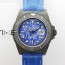 DIW공장 롤렉스 씨드웰러 블루다이얼 블루나일론스트랩 Sea Dweller 43mm Carbon 'IRBIS' DIWF Best Edition Blue Dial on Blue Nylon Strap A2824