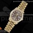 GM공장 롤렉스 데이데이트 36 옐로우골드금통 브라운다이얼 2836 Day Date 40 YG 904L Steel Diamonds Bezel GMF 1:1 Best Edition Brown Diamonds Dial on YG Bracelet A2836