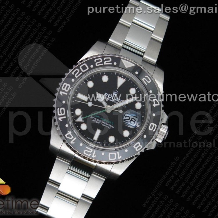 AR공장 GMT마스터2 블랙다이얼 브레이슬릿 GMT-Master II 116710 LN Black Ceramic 904L Steel SH3186 CHS