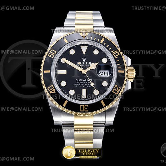 CLEAN공장 롤렉스 서브마리너 흑콤 116613LN 3135무브먼트 클린공장 CleanFactory Rolex Submariner Two Tone Black Dial 116613LN 클린