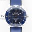 브라이틀링 슈퍼오션 헤리티지2 블루인서트 블루다이얼 블루가죽스트랩 SUPER OCEAN HERITAGE BLUE CERAMIC BEZEL SS BLUE DIAL ON BLUE GUMMY STRAP A2824