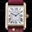 F1공장 까르띠에 탱크 머스트 옐로우골드금통 핑크스트랩 Cartier Tank Must Lrg YG/LE Wht F1F Sw Qtz